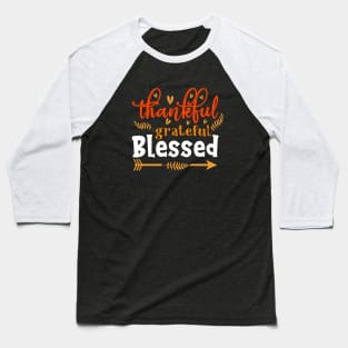 fall and autumn lettering, thanksgiving Baseball T-Shirt